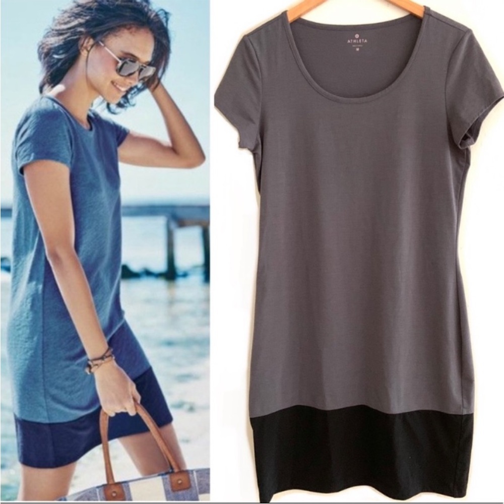 Athleta Ella Colorblock T Shirt Dress
